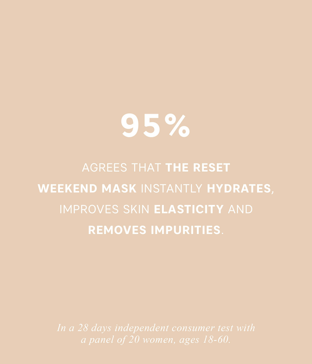 RESET WEEKEND FACE MASK RESET WEEKEND FACE MASK